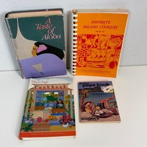 4 VTG Hawaiian Cookbooks